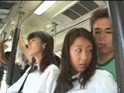 Two innocent schoolgirls groped in a bus